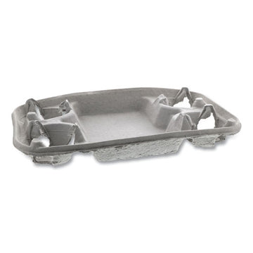 Pactiv Evergreen Earthchoice Four-cup Carrier With Food Tray, 8 Oz To 32 Oz, Four Cups, Natural, 300-carton freeshipping - TVN Wholesale